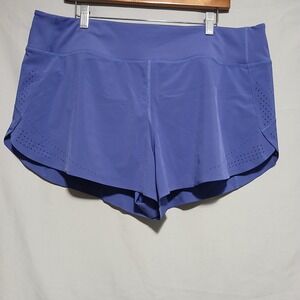Athleta Allyson Felix‎ Speedlight Running Shorts Perforated Blue XL